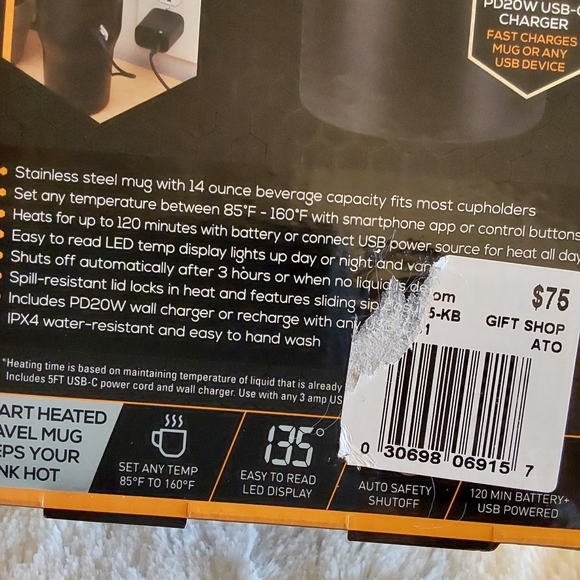 🌺 NIB Smartgear 14 oz. Temp Control Smart Travel Mug - Picture 7 of 9